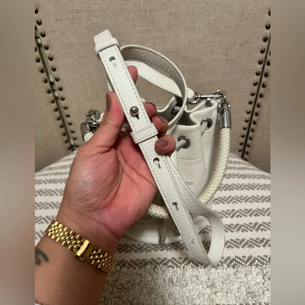 Marc Jacobs the bucket bag Small white silver - Picture 12 of 14
